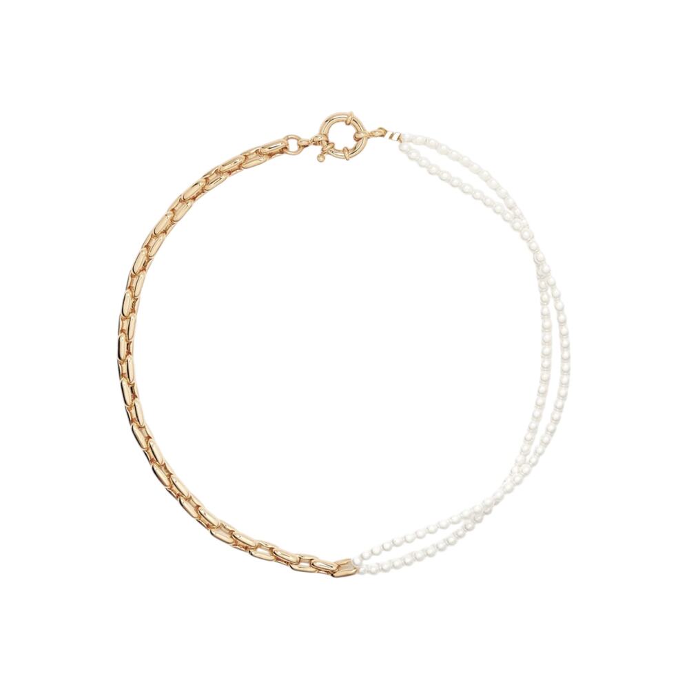 TIMELESS PEARLY Half and Half Necklace